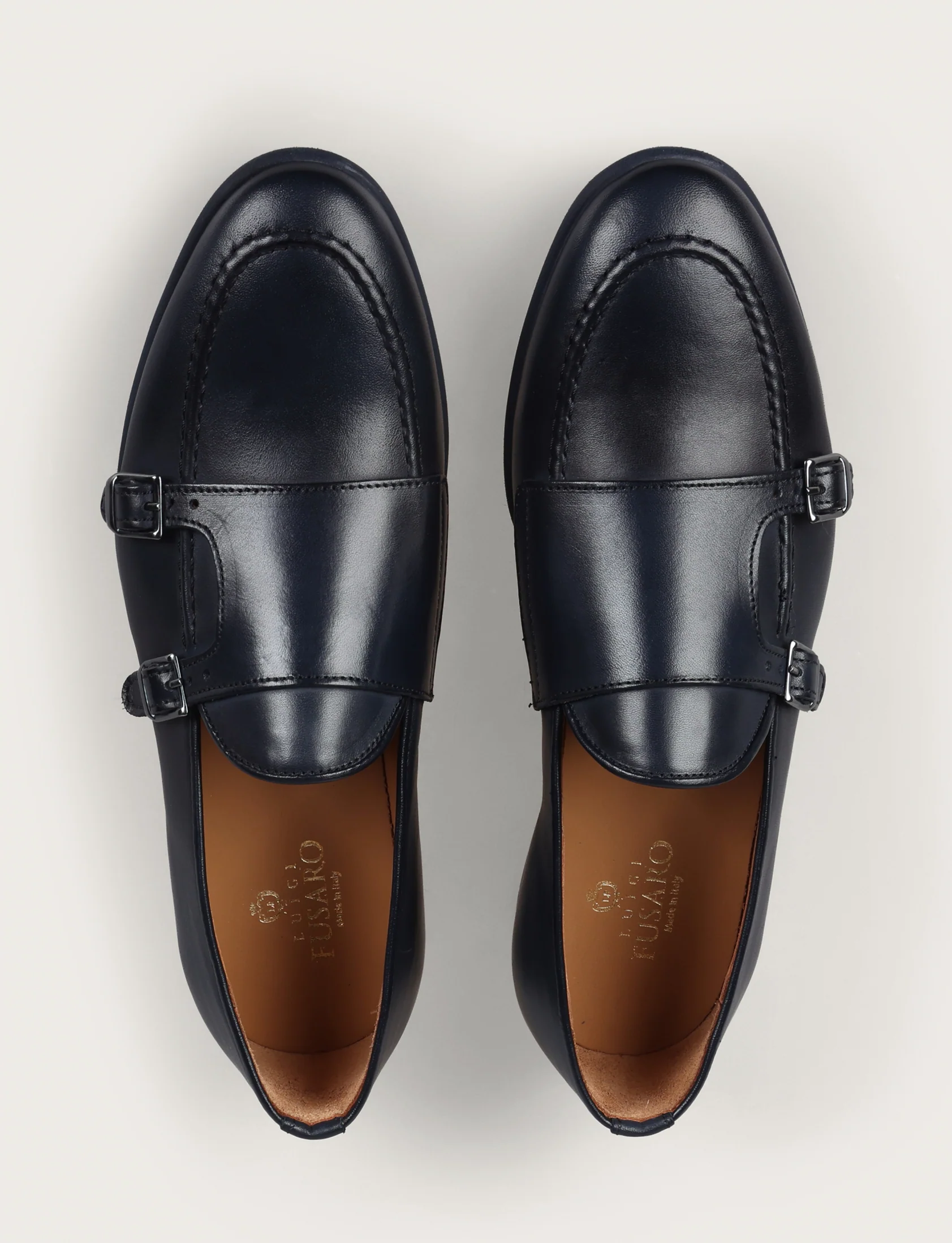 Scarpe doppia fibbia in pelle crust - Image 8
